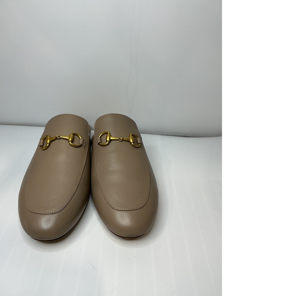 Italian Leather Horsebit Loafer Mule